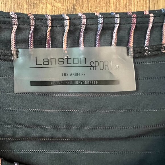 Lanston Sport Ribbed Striped Sweatshirt Sz L - Picture 7 of 13